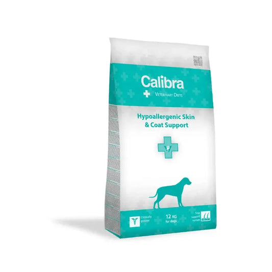 Calibra Vet Diet Dog Hypoallergenic Skin Coat Support Feed 12Kg