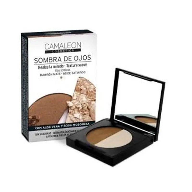 Camaleon Cosmetics Camaleon Eyeshadow Duo Brown-Beige