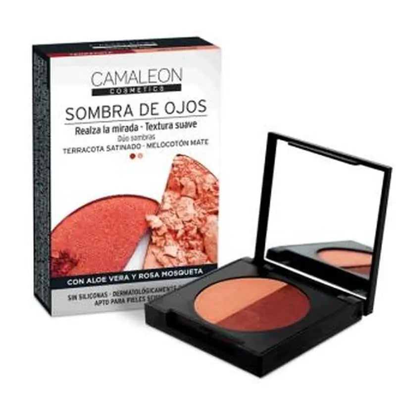 Camaleon Cosmetics Camaleon Eyeshadow Duo Terracotta - Peach