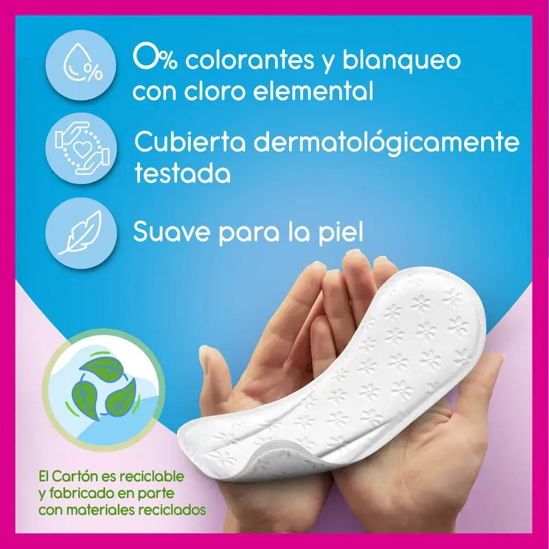 Carefree Cotton Flexiform Protège-slip absorbant non parfumé, 30 unités