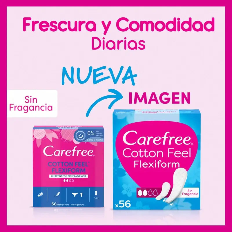 Carefree Flexiform Sans Parfum 56pcs