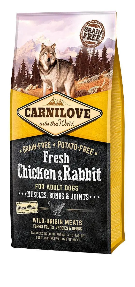 Carnilove Canine Adult Fresh Chicken Rabbit Joints 12Kg dog food