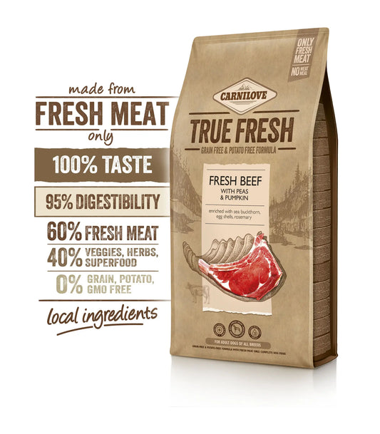 Carnilove Canine Adult True Fresh Beef 11,4Kg, dog food