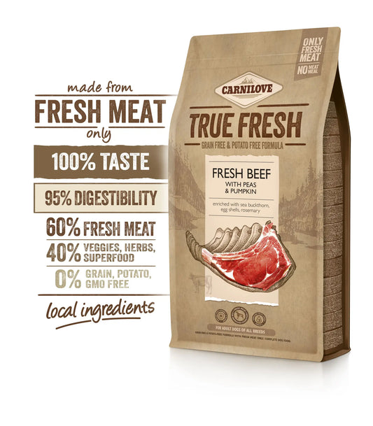 Carnilove Canine Adult True Fresh Beef 1,4Kg, dog food