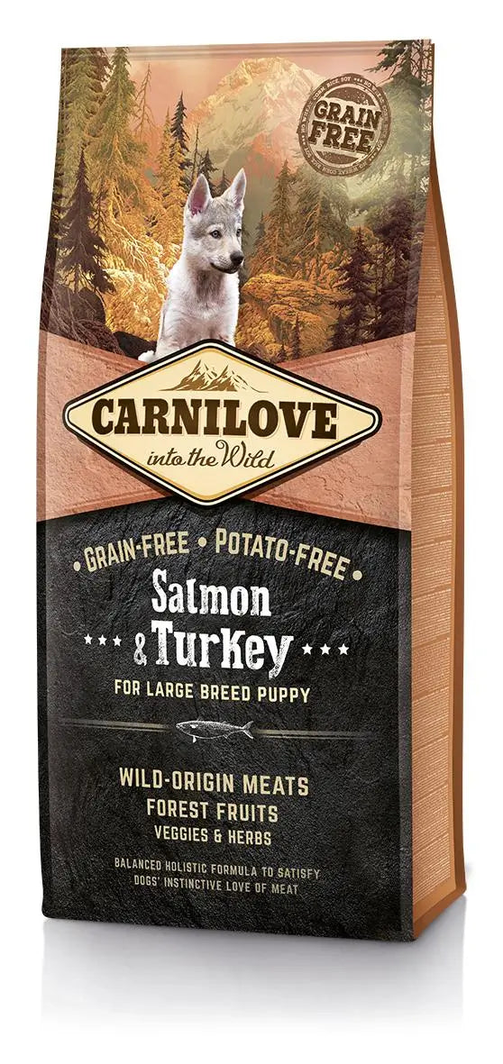 Carnilove Canine Puppy Large Salmon Turkey 12Kg dog food