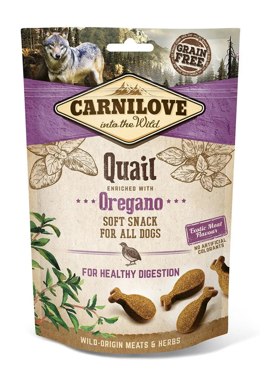 Carnilove Canine Snack Semi Moist Snack Quail Oregano 10X200Gr snack for dogs