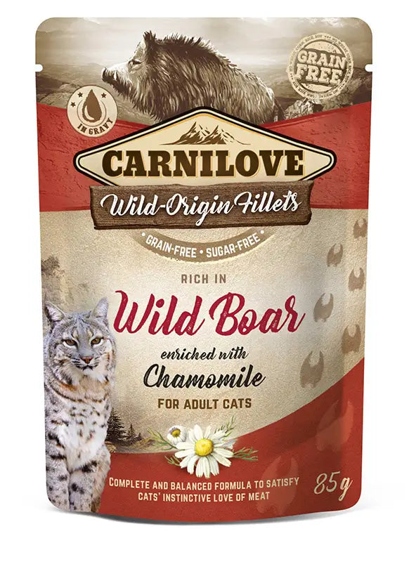 Carnilove Cat Pouch Jabali 24X85Gr, wet food for cats