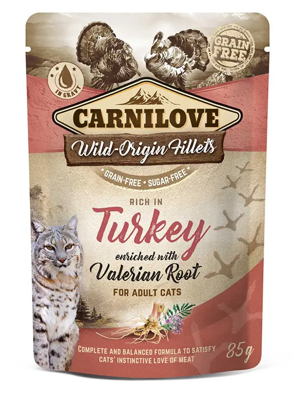 Carnilove Cat Pouch Turkey 24x85 gr, wet cat food