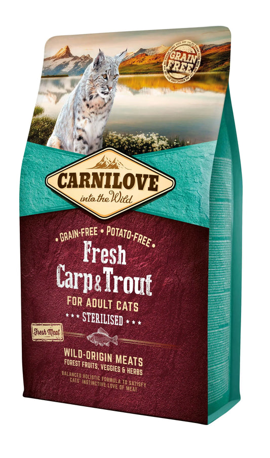 Carnilove Feline Adult Adult Sterilised Fresh Carp Trout 2Kg cat food