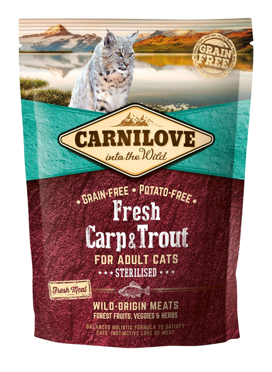 Carnilove Feline Feline Adult Sterilised Fresh Carp Trout 400Gr cat food