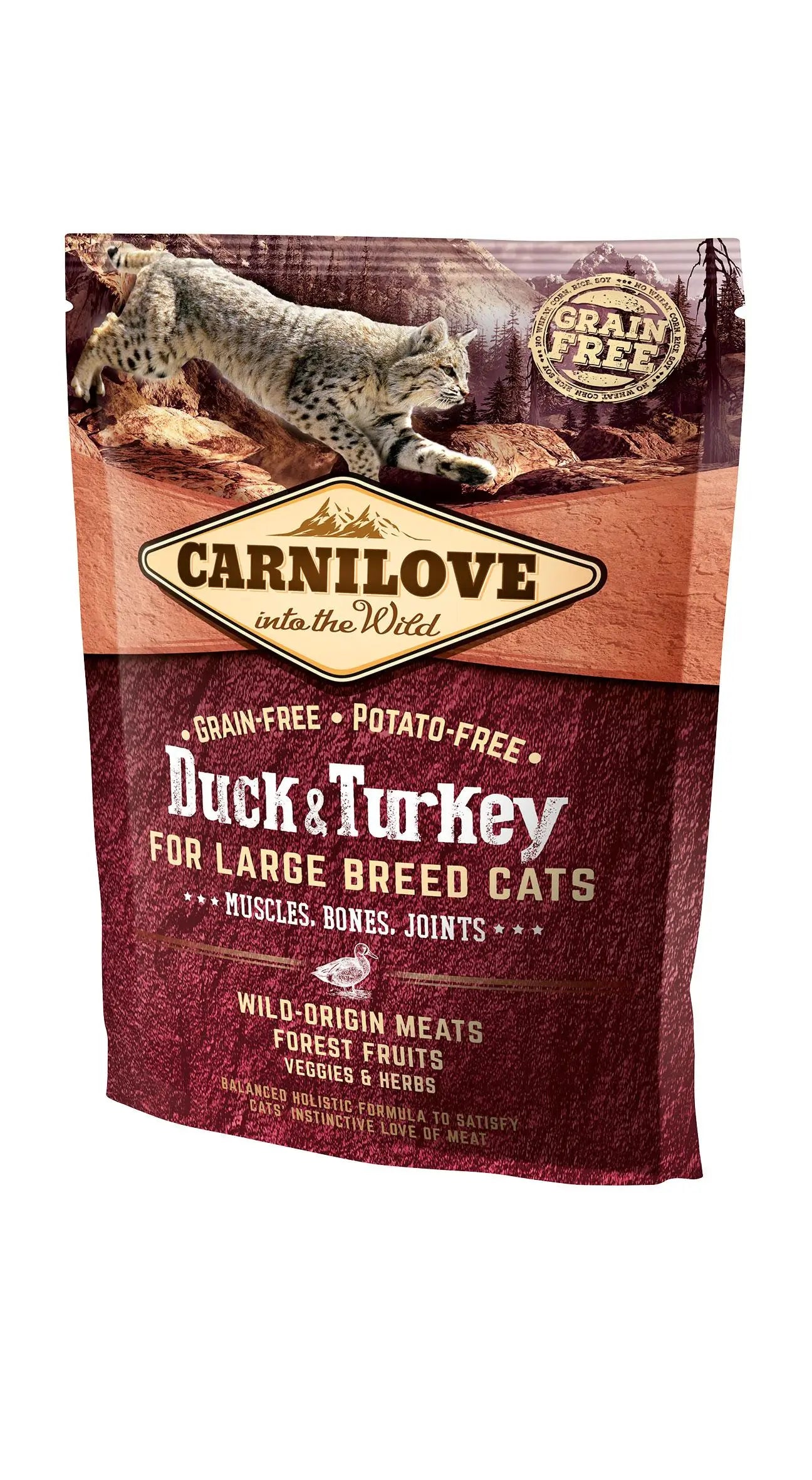 Carnilove Feline Adult Large Duck Turkey 400Gr cat food