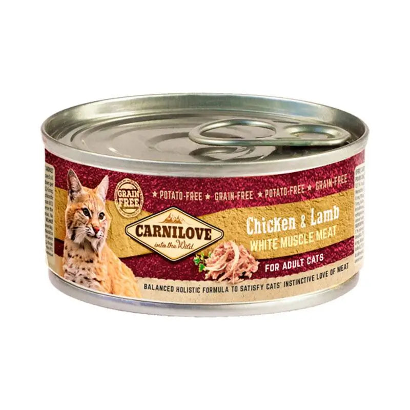 Carnilove Feline Adult Chicken Lamb Box 12X100Gr wet cat food