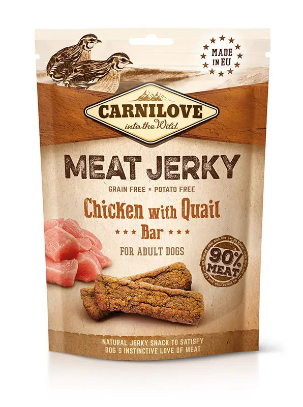 Carnilove Jerky Quail & Chicken Sticks 12X100Gr snack for dogs