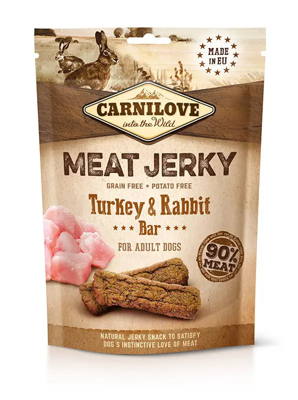 Carnilove Jerky Rabbit & Turkey Sticks 12X100Gr snack for dogs