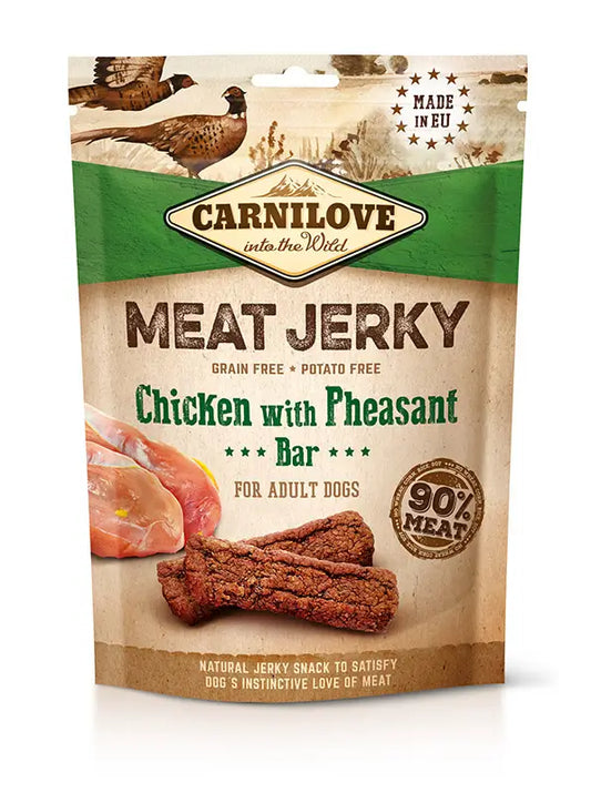 Carnilove Jerky Chicken & Pheasant Sticks 12X100Gr snack for dogs