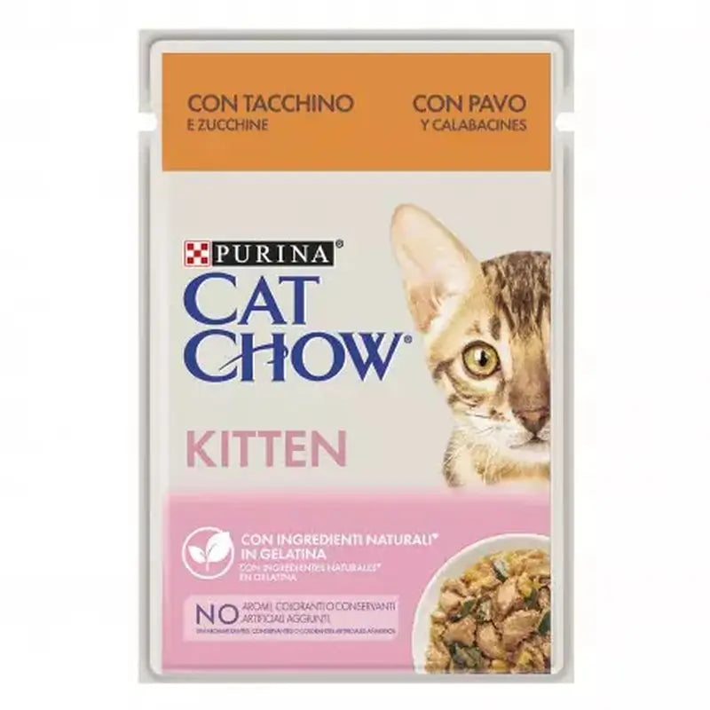 Cat Chow Feline Kitten Turkey Courgette 26X85Gr