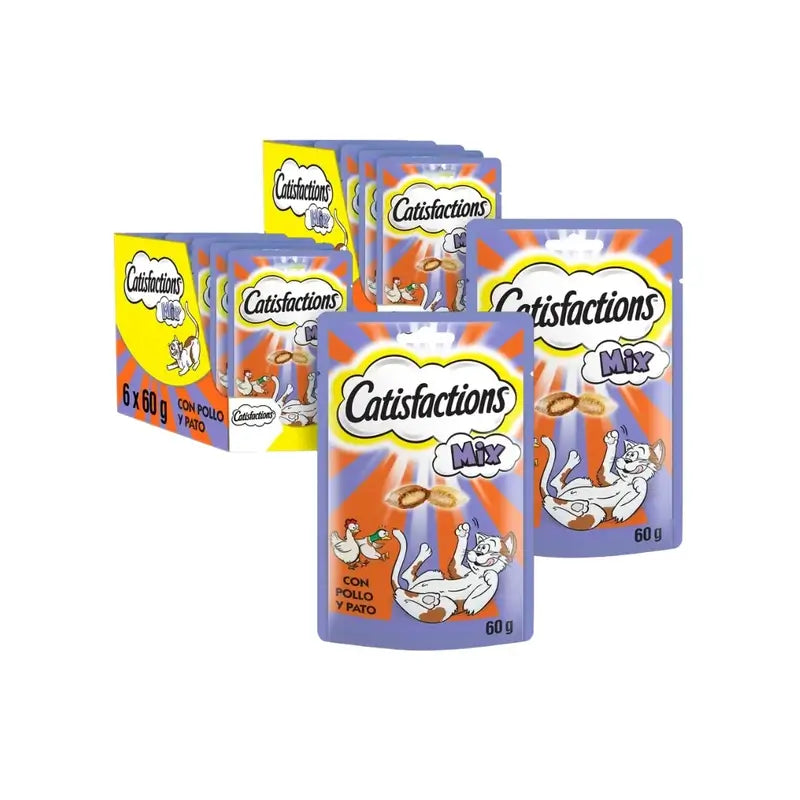 Catisfaction Feline Mixed Chicken Duck Box, Pack Of 2, 6X60Gr