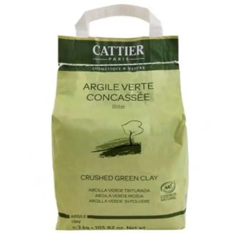 Cattier Crushed Green Clay 3Kg.