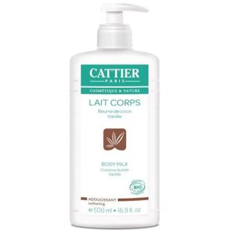Cattier Soothing Moisturising Milk (Coconut-Vanilla) 500Ml.