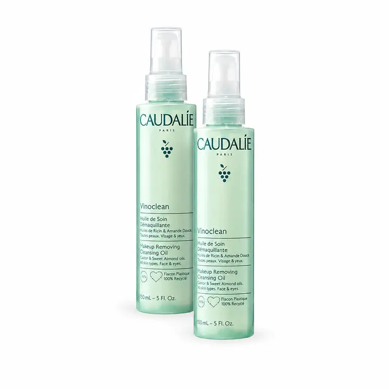 Caudalie Vinoclean Huile démaquillante traitante, lot de 2 x 150 ml