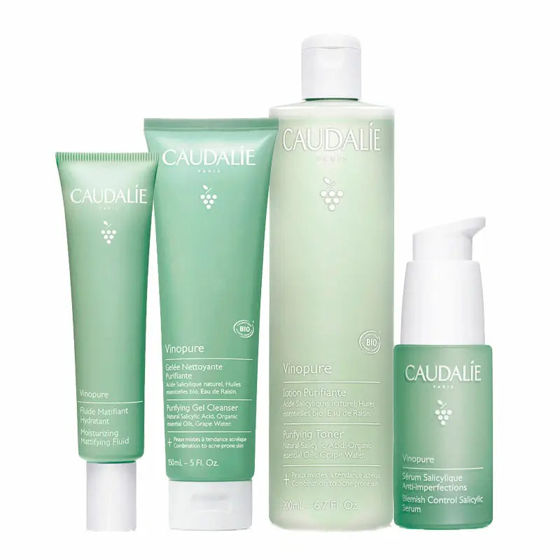 Caudalie Vinopure Anti-Acne Routine