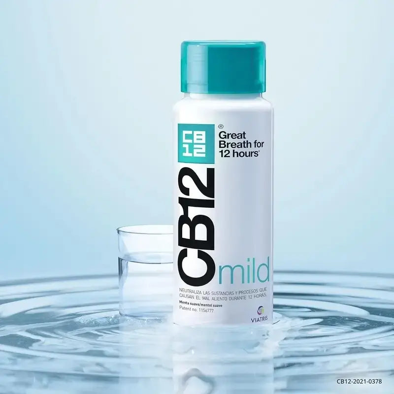 Cb12 Bain de bouche doux Bain de bouche halitose à la menthe douce, 2X250 Ml