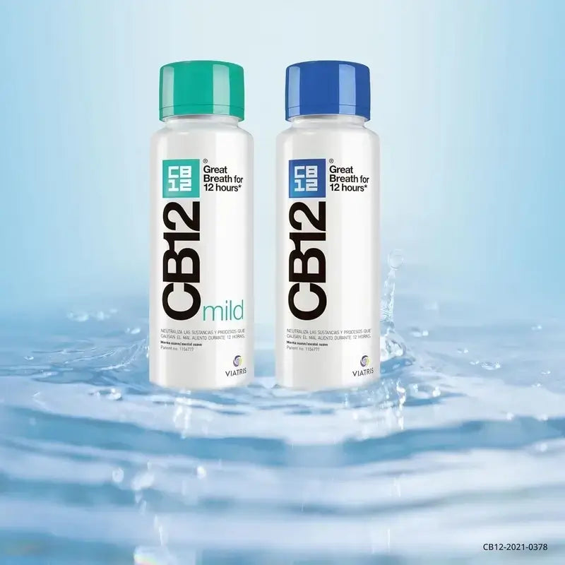Cb12 Bain de bouche doux Bain de bouche halitose à la menthe douce, 2X250 Ml