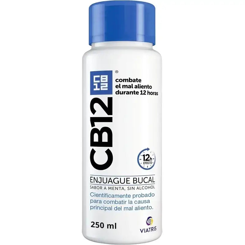 Cb12 Bain de bouche à la menthe Bain de bouche contre l'halitose aromatisé à la menthe, 2X250 Ml