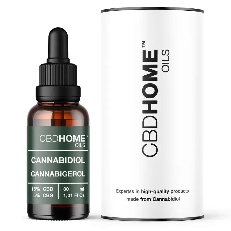 Cbd Home Huile de Cbd 15% + Cbg 5%, 30 ml