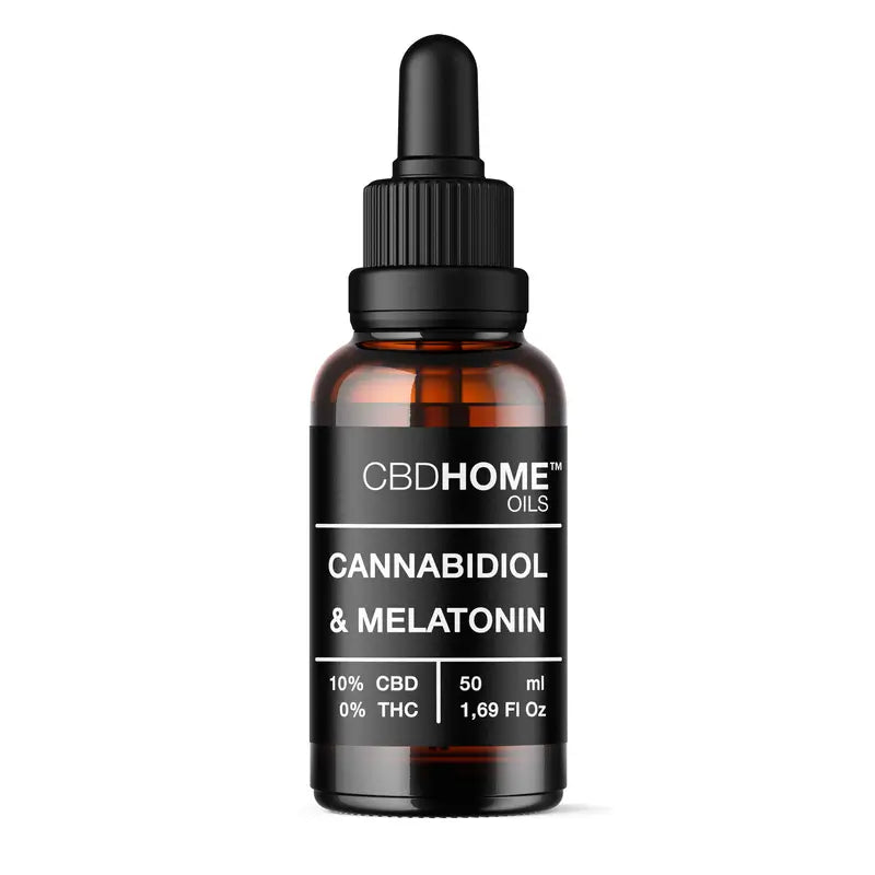 Cbd Home Huile de Cbd 10% + Melat, 50 ml
