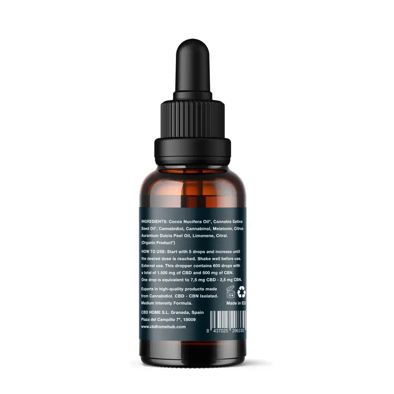Cbd Home Huile de Cbd 15% + Cbn 5%, 30 ml