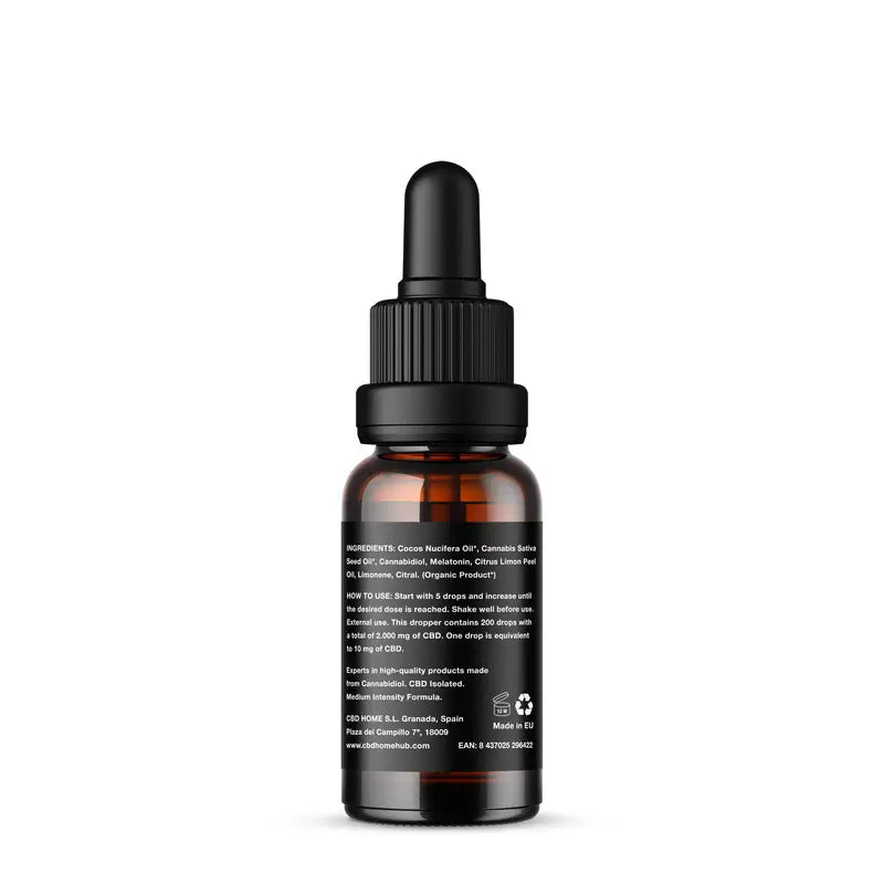 Cbd Home Huile de Cbd 20% + Melat, 10 ml