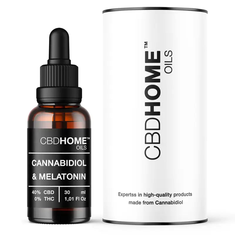 CBD Home 40% Huile de CBD avec Mélatonine, 30 ml