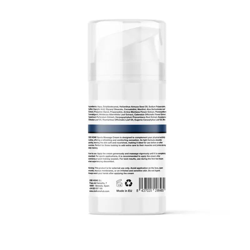 Cbd Home Sports Cbd Cold Cream + Cbg, 100 ml