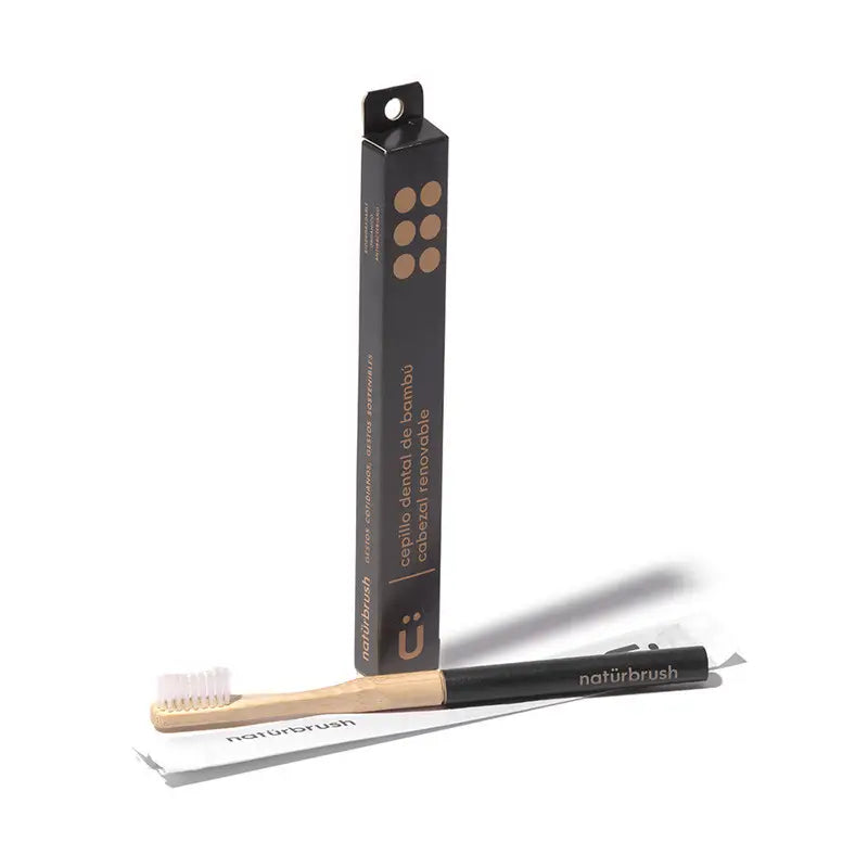Naturbrush Adult Brush Black Headless Md