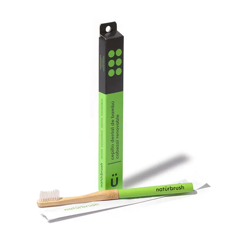 Naturbrush Adult Brush Green Headless Md