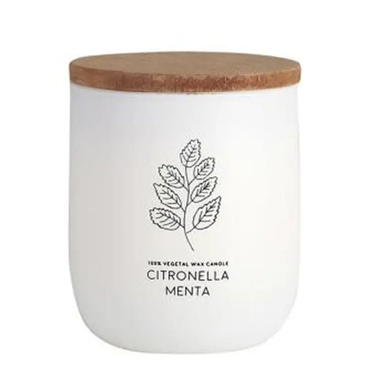 Cerabella Candle Glass White Citvasm Citronella-Mint 7X9Cm 1Ud