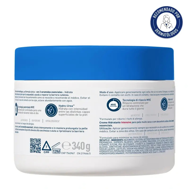 Cerave Crème Hydratante Intensive 5% Hydro-Urea, 340 g