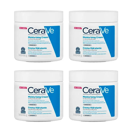 CeraVe Moisturising Cream, Pack 4 x 454 g