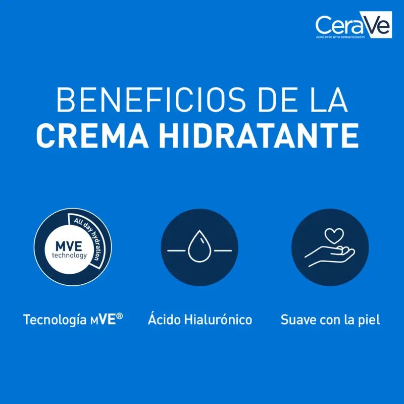 CeraVe Crème hydratante pour peaux sèches, 340 gr