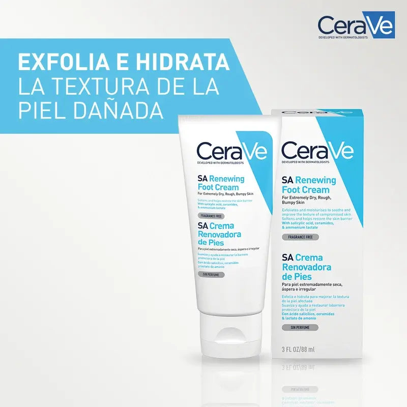 CeraVe Crème régénératrice pour les pieds, 88 ml