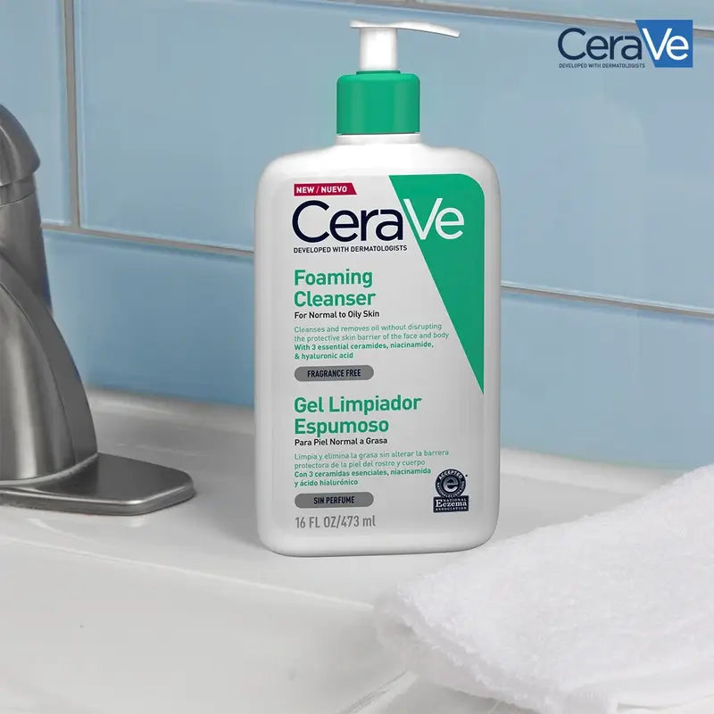 CeraVe Gel nettoyant moussant, 473 ml