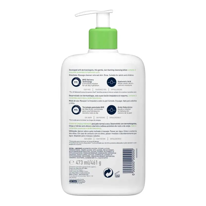 CeraVe Gel nettoyant hydratant, 473 ml