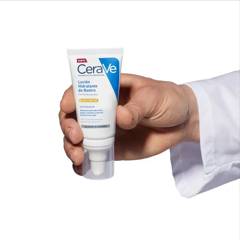 CeraVe Lotion hydratante pour le visage SPF 50, 52 ml
