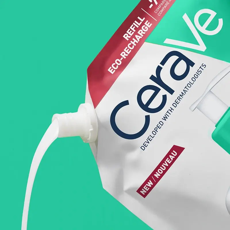 CeraVe Gel nettoyant moussant, recharge, 473 ml