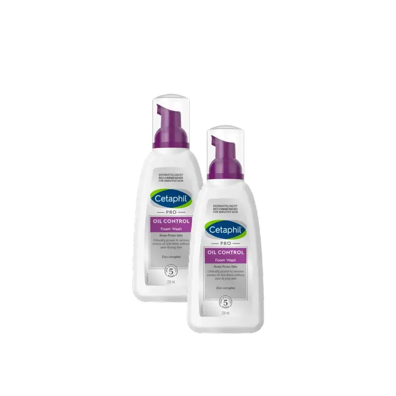 Cetaphil DermaControl Mousse nettoyante 235 ml, lot de 2