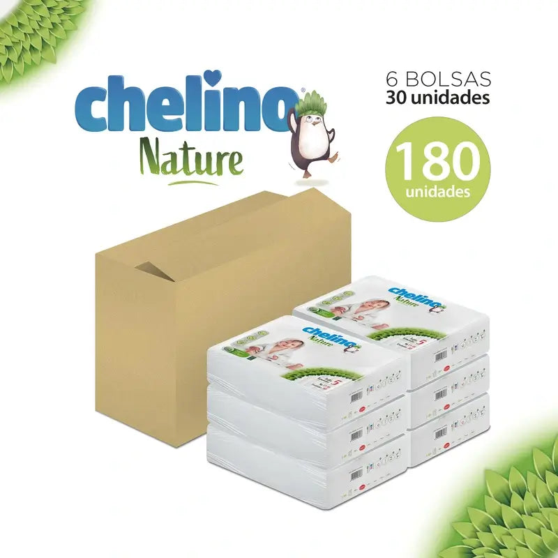 Chelino Nature Nappy Size 5 (13-18 Kg) , 30 unités