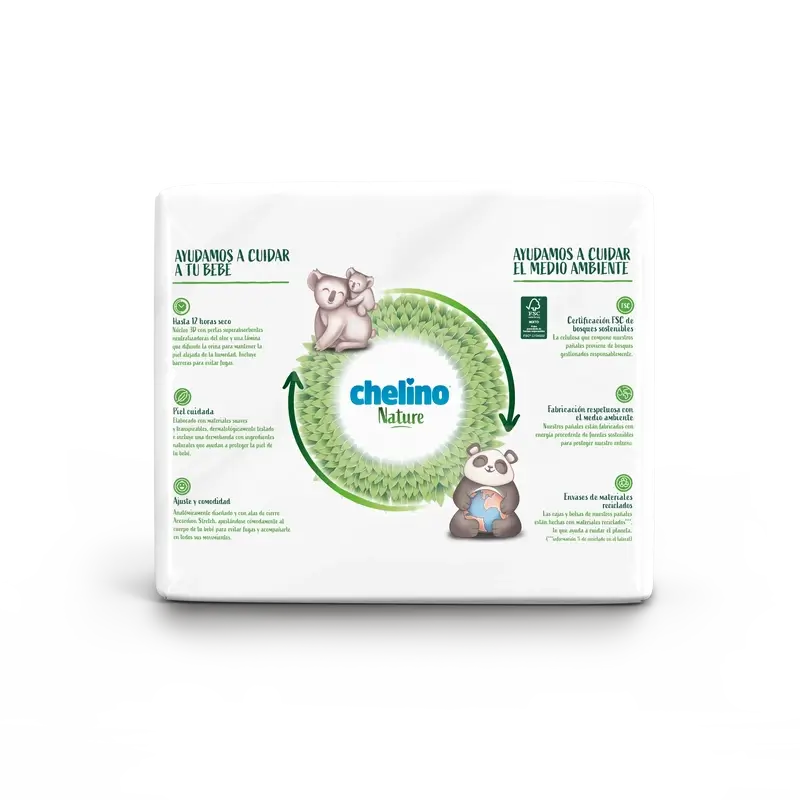 Chelino Nature Nappy Size 6 (17-28 Kg) , 27 unités