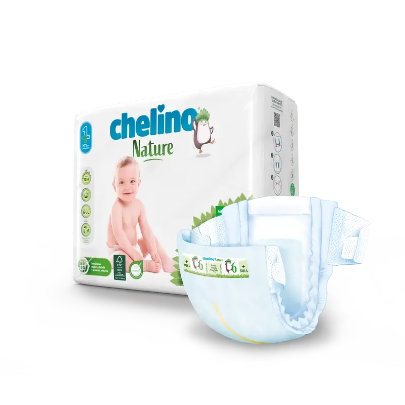 Chelino Nature Nappy Size 6 (17-28 Kg) , 27 unités