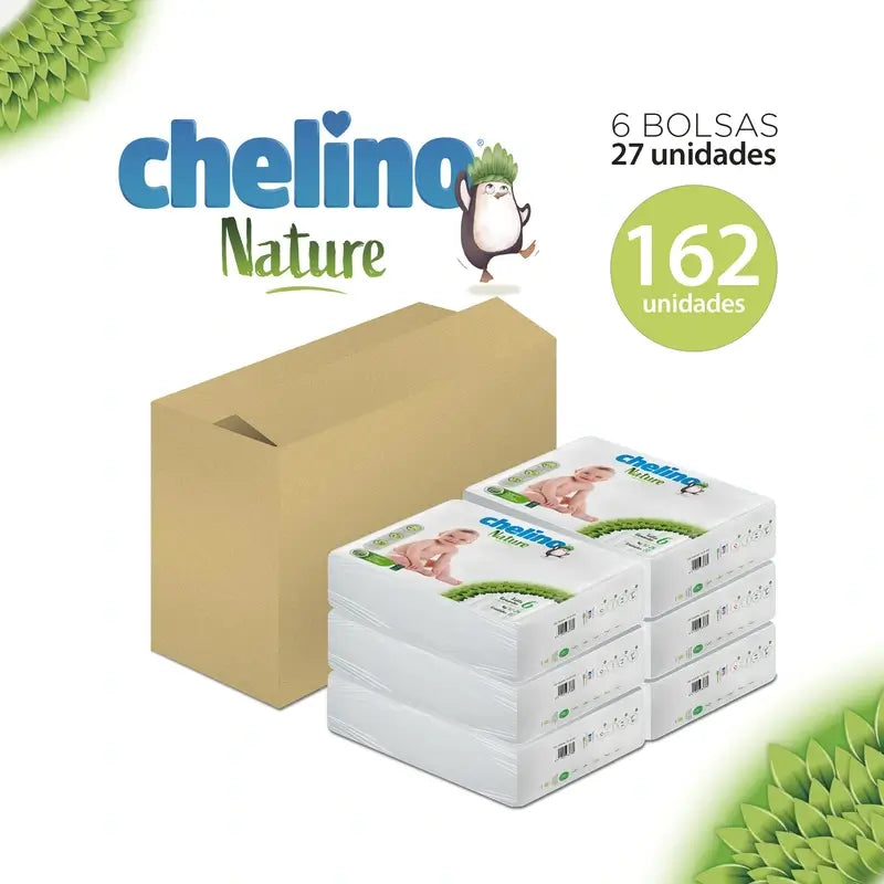 Chelino Nature Nappy Size 6 (17-28 Kg) , 27 unités